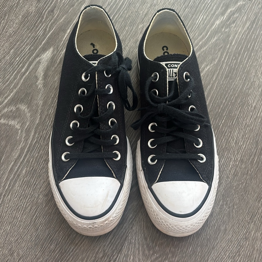 Converse low top platforms